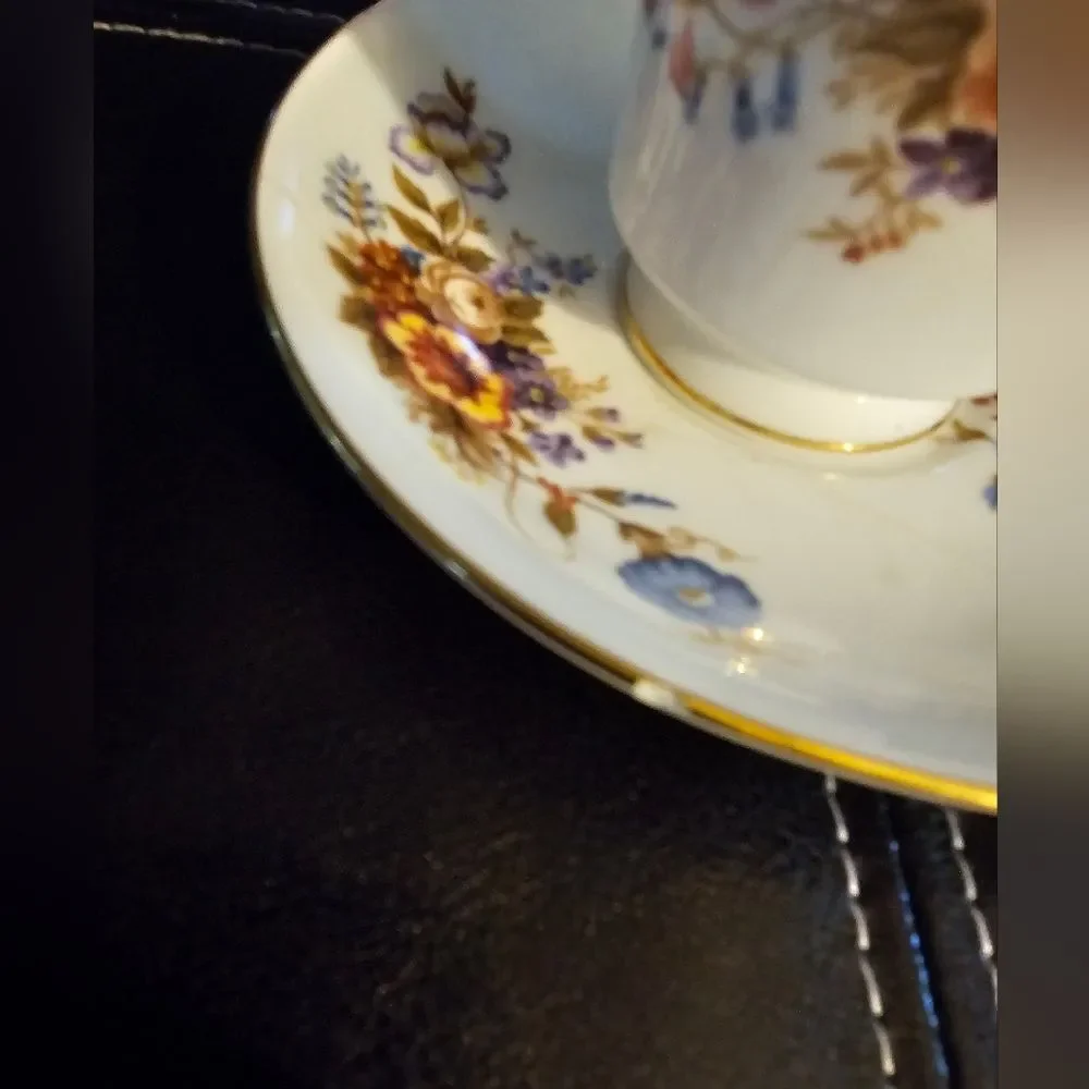 AYNSLEY est. 1775 English BONE CHINA 29c2. Cup and saucer